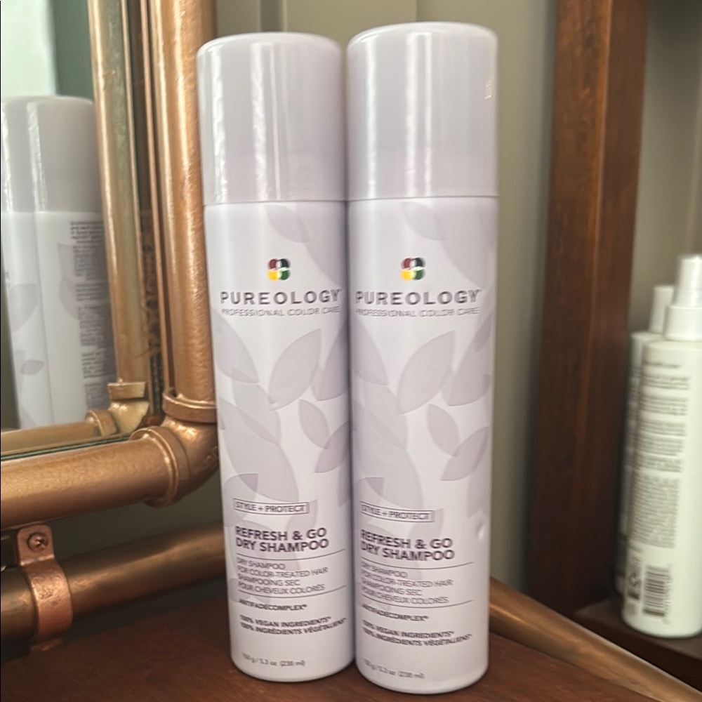 2 Pureology Refresh & Go Dry Shampoo Duo NWT 5.3 ounces